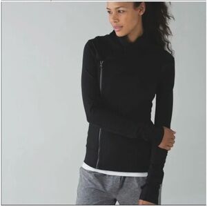 New Lululemon Bhakti Yoga Jacket Black Workout Zip Up Jacket